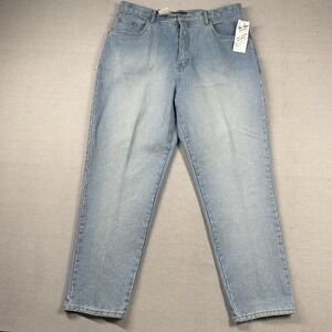 Vintage Bill Blass Jeans Womens 18 Short Easy Fit Mom High Rise 80s 90s Tapered
